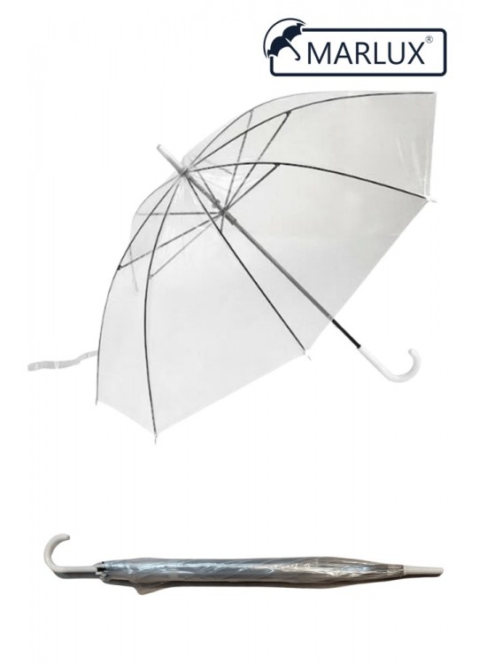 Marlux Şemsiye Şeffaf Bastonlu