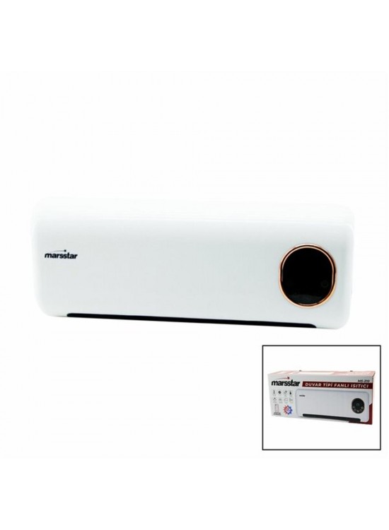 Marsstar MS-210 (Ms-400) 2000 W Uzaktan Kumandalı Duvar Tipi Fanlı Isıtıcı Marsstar MS-210 (Ms-400) 2000 W Uzaktan Kumandalı Duvar Tipi Fanlı Isıtıcı