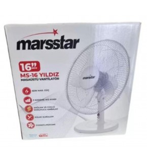 MARSSTAR YILDIZ MASA ÜSTÜ VANTİLATÖR MS-16