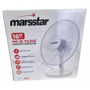 MARSSTAR YILDIZ MASA ÜSTÜ VANTİLATÖR MS-16