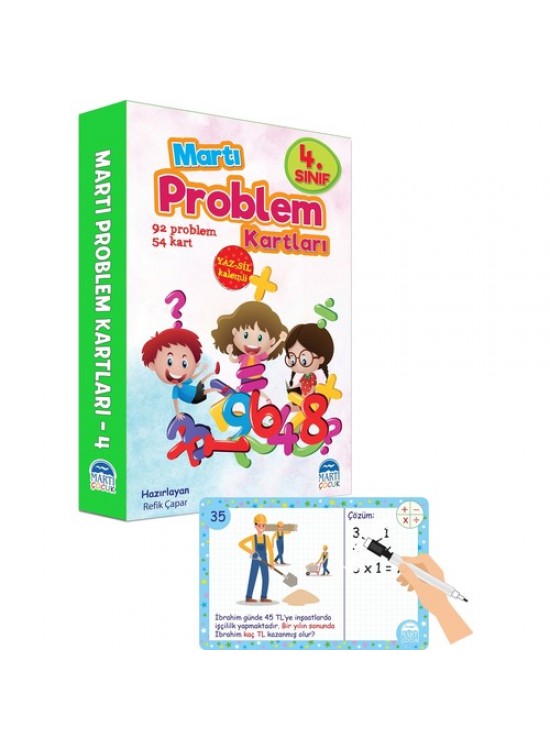 Martı 4. Sınıf Problem Kartları Yaz Sil Martı 4. Sınıf Problem Kartları Yaz Sil