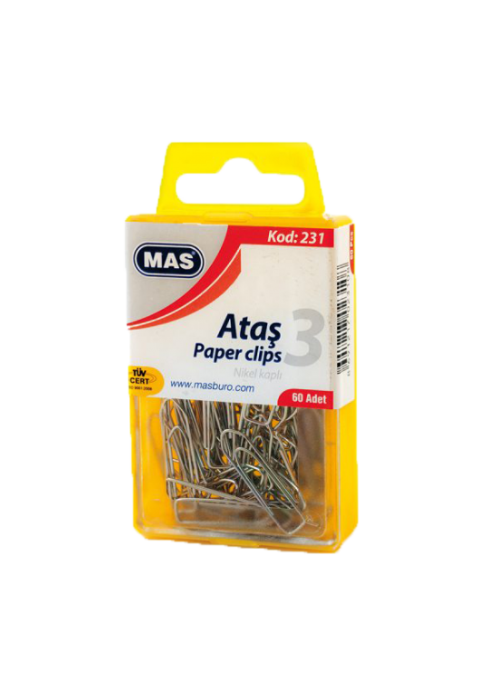 Mas Ataş Kristal Kutu Metal No:3 60 LI 231 (1 Adet) Mas Ataş Kristal Kutu Metal No:3 60 LI 231 (1 Adet)