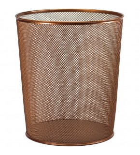 Mas Çöp Kovası Metal Tam Perforeli 10 LT Bakır 854