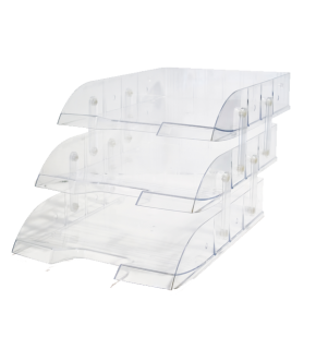 Mas Evrak Rafı Hareketli Plastik 3 LÜ Şeffaf 829