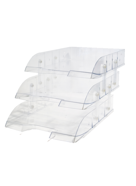 Mas Evrak Rafı Hareketli Plastik 3 LÜ Şeffaf 829 Mas Evrak Rafı Hareketli Plastik 3 LÜ Şeffaf 829