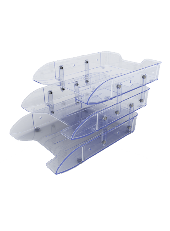 Mas Evrak Rafı Plastik Hareketli 3 LÜ Şeffaf 1803