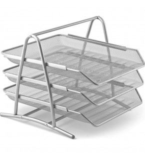 Mas Evrak Rafı Seti Perfore 3 Lü Silver 523