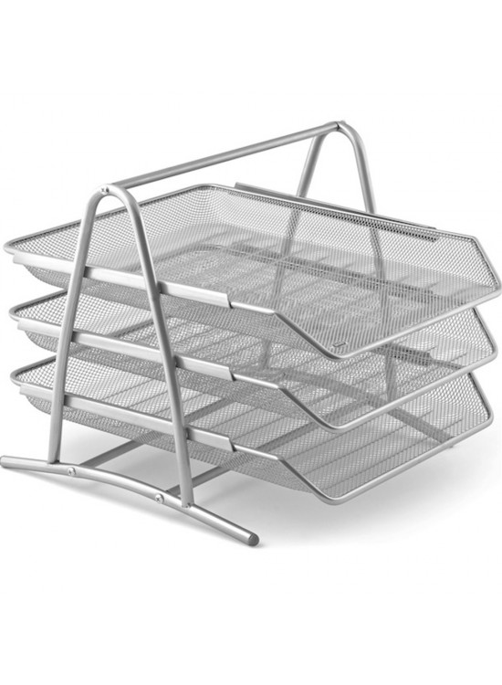 Mas Evrak Rafı Seti Perfore 3 Lü Silver 523