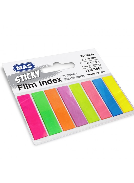 Mas Film Indeks 8x45 PP Dörtgen 25 S-8 Renk 3663 (1 Adet)