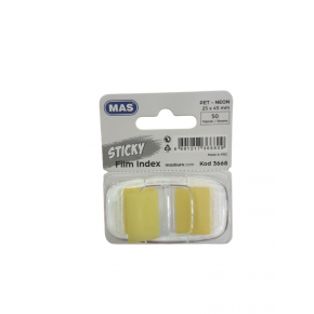 Mas Film İndex Dispenserli PP 24x45 Sarı