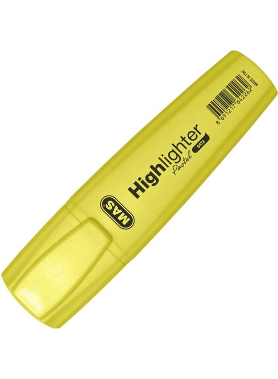 Mas Fosforlu Kalem Neon Sarı 6422 (1 Adet)