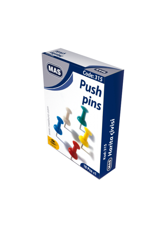 Mas Harita Çivisi Karışık Renkli 315 (1 Adet)