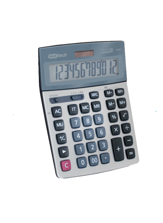 Mas Hesap Makinesi Ofis Tipi Çift Hafıza Büyük 6902