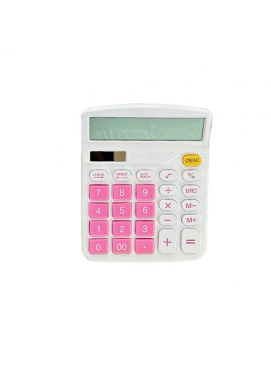 Mas Hesap Makinesi Ofis Tipi Renkli Seri Mavi 6928