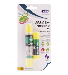 Mas Kartelada Stick+Sıvı Yapıştırıcı Seti 2071