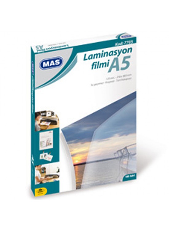 Mas Laminasyon Filmi Parlak A5 125 MIC 7705 (1 Adet) Mas Laminasyon Filmi Parlak A5 125 MIC 7705 (1 Adet)