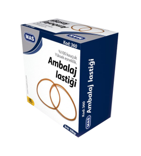 Mas Ambalaj Lastik Kutu %100 Kauçuk 200 GR 360