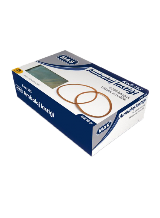 Mas Ambalaj Lastik Kutu Midi %100 Kauçuk 50 GR 355