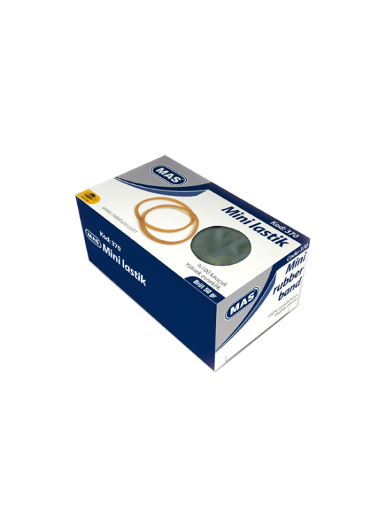 Mas Ambalaj Lastik Kutu Mini %100 Kauçuk 50 GR 370 (1 Adet)