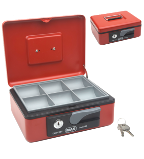 Mas Para Kasası Orta Metal Kırmızı 185