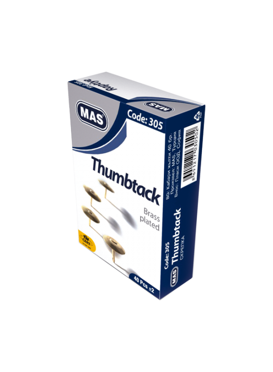 Mas Raptiye Pirinç Kaplama 305 (1 Adet) Mas Raptiye Pirinç Kaplama 305 (1 Adet)