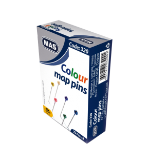 Mas Toplu İğne Renkli Başlı 32 MM 320 (1 Adet)