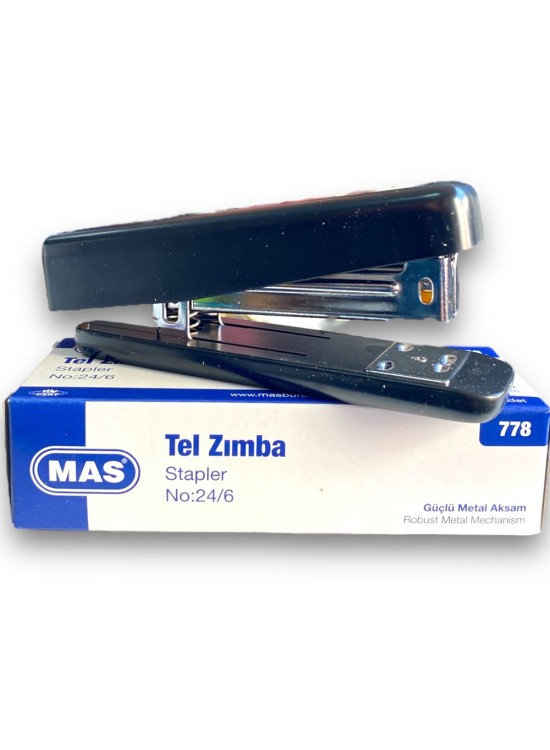 Mas Zımba Makinesi Sturdy L 24/6 Siyah 778 Mas Zımba Makinesi Sturdy L 24/6 Siyah 778