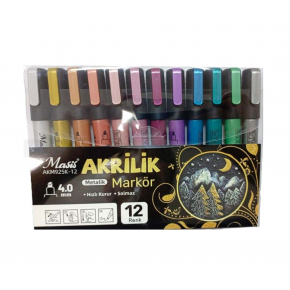 Masis Akrilik Markörü Metalik 925k Akm925k-12