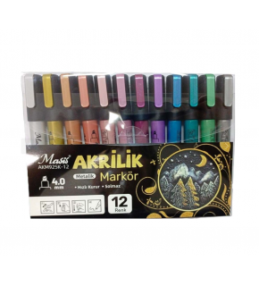 Masis Akrilik Markörü Metalik 925k Akm925k-12