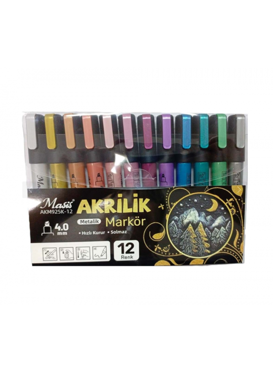 Masis Akrilik Markörü Metalik 925k Akm925k-12
