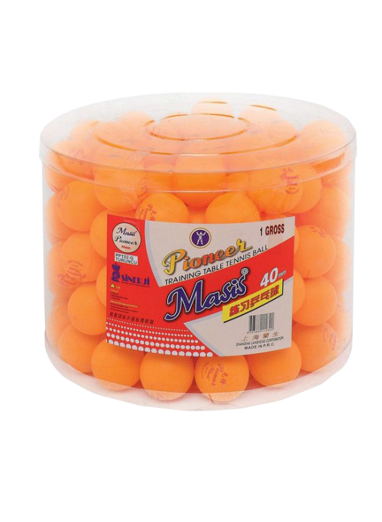 Masis Pin Pon Topu Pioneer 40 MM Turuncu PPT02-G (1 Adet)
