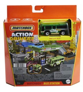Matchbox Aksiyon Sürücüleri Otobüs Durağı Oyun Seti Veya Pizza Hut Temalı Oyun Seti