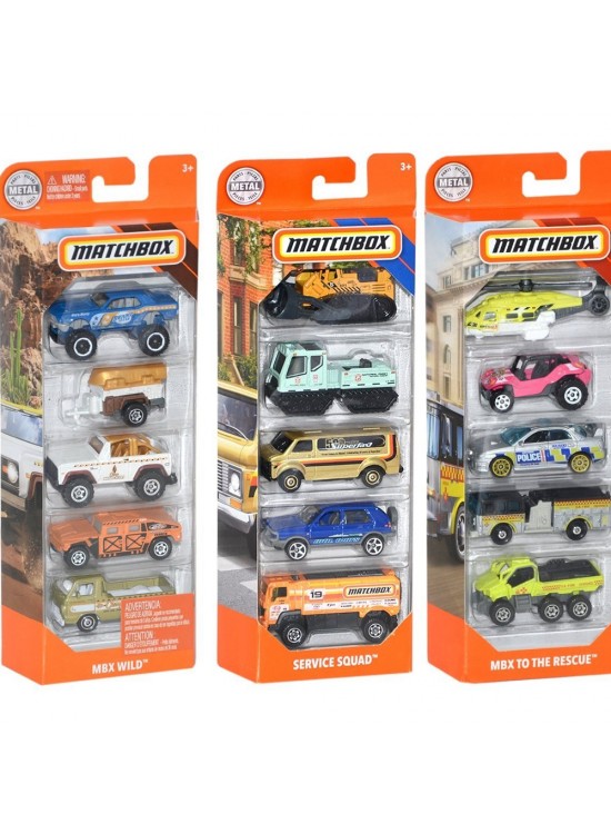 Matchbox Beşli Araba Seti Matchbox Beşli Araba Seti