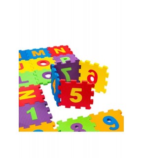 Matrax Oyuncak Eva Puzzle Yer Matı 12x12 7mm Harfler ve Sa