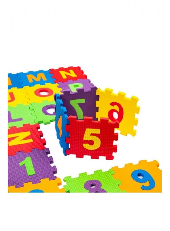 Matrax Oyuncak Eva Puzzle Yer Matı 12x12 7mm Harfler ve Sa
