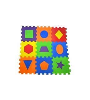 Matrax Oyuncak Eva Puzzle Yer Matı 33x33 7mm Geometrik