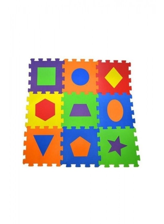 Matrax Oyuncak Eva Puzzle Yer Matı 33x33 7mm Geometrik
