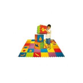 Matrax Oyuncak Eva Puzzle Yer Matı 33x33 7mm Taşıtlar