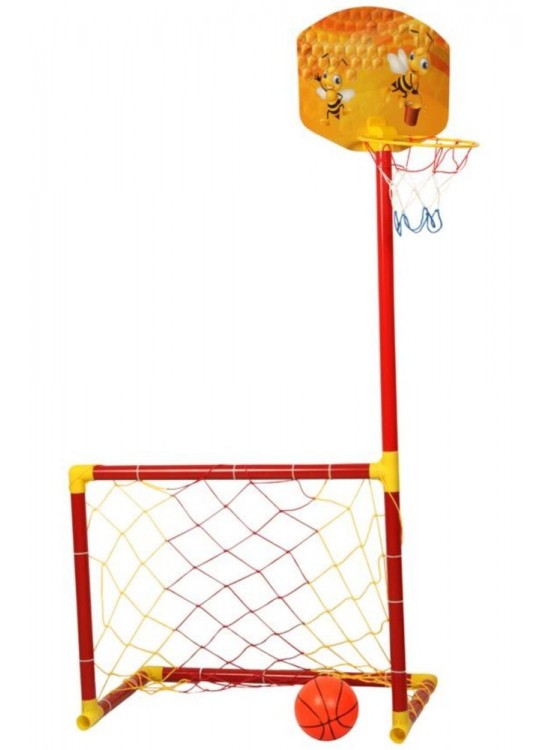 Matrax Oyuncak Portatif Kale Basket Potası 2 si Bir Arada