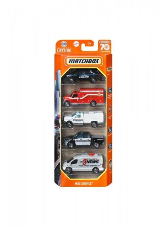 Mattel Matchbox 5 Li Araba Seti C1817