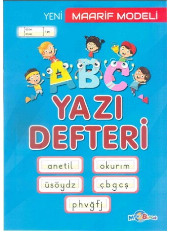 Mavi Boncuk Maarif Model Yazı Defteri Küçük Boy