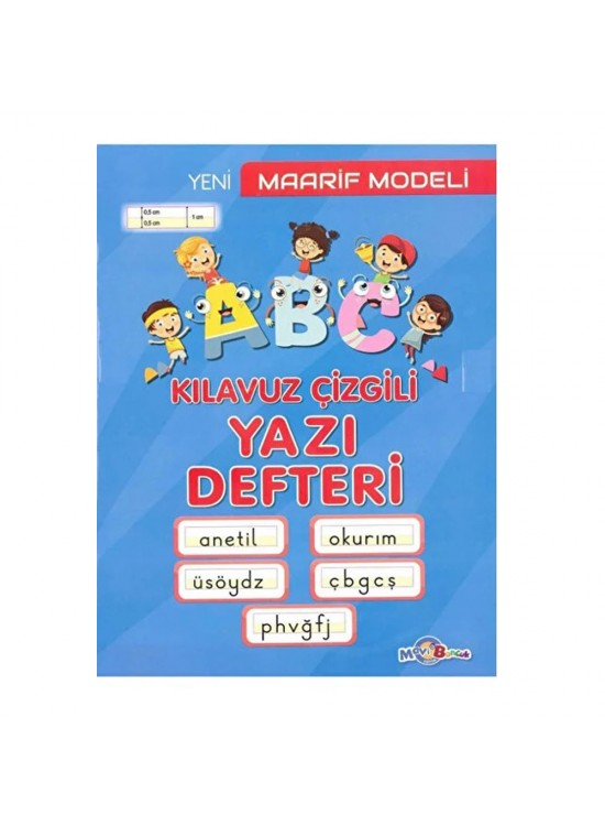 Mavi Boncuk Maarif Model Yazı Defteri Orta Boy