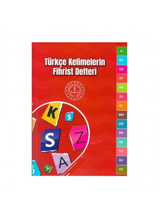 Mavi Boncuk Türkçe Kelimelerin Fihrist Kelime Defteri