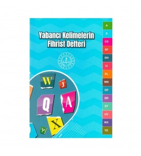 Mavi Boncuk Yabancı Kelimelerin Fihrist Kelime Defteri