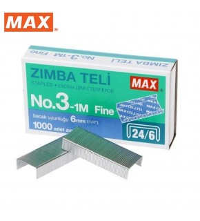 Max Zımba Teli No 24/6 3-1M