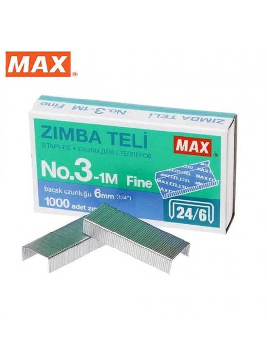 Max Zımba Teli No 24/6 3-1M