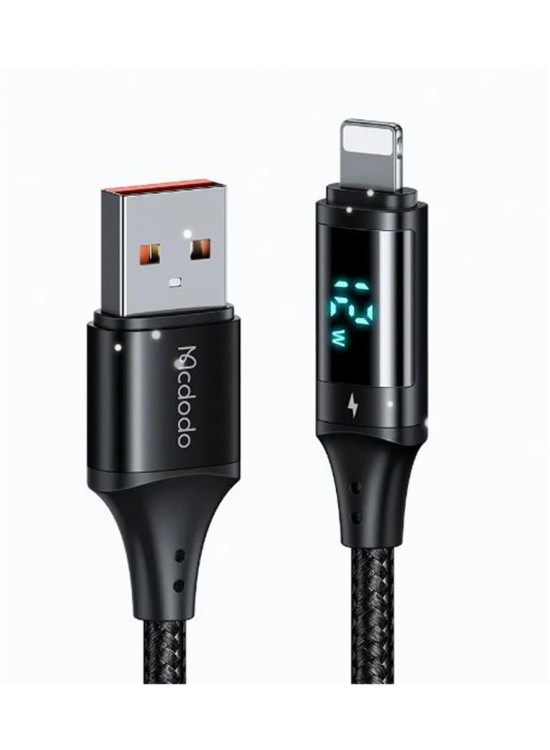 MCDODO CA-1060 DİJİTAL EKRANLI Usb-A To Lightning HIZLI DATA-ŞARJ KABLOSU 3A 1.2M