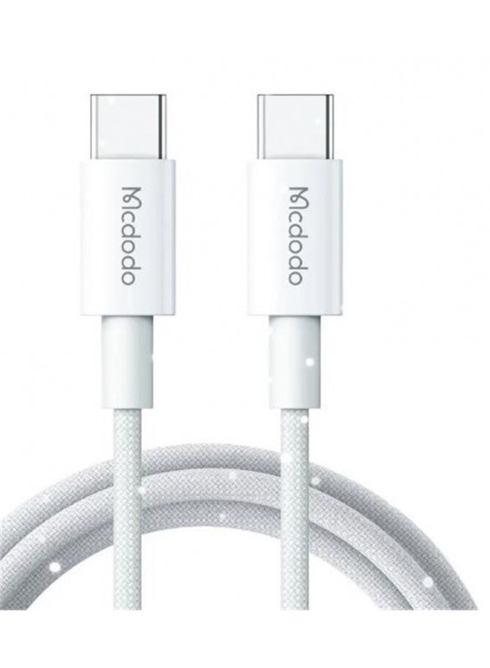 MCDODO CA-2770 60W USB -C TO USB-C ŞARJ VE DATA KABLOSU BEYAZ - 1.2 M