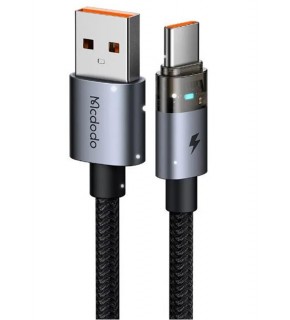 MCDODO CA-5581 TYPE-C TO TYPE-C 100W 1.2M LED IŞIKLI ŞEFFAF KABLO