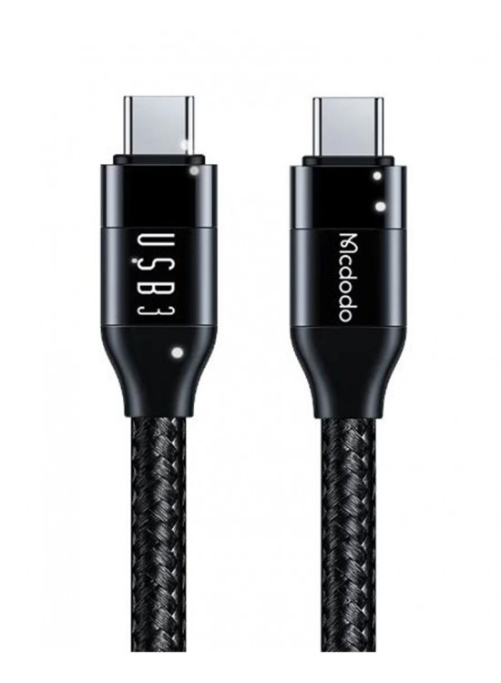 MCDODO CA-7132 TYPE-C TO TYPE-C USB 3 100W DATA AKTARIM VE ŞARJ KABLOSU 1.2 M - SİYAH